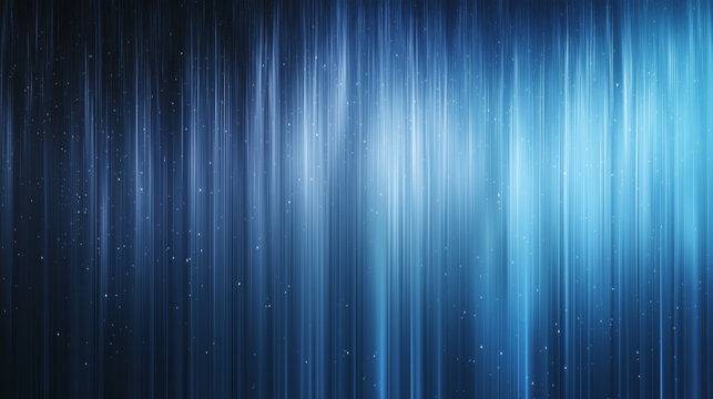 Abstract Vertical Lines Resembling Falling Rain in Blue Tones