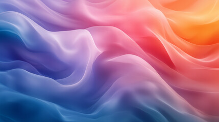 Fototapeta premium Smooth Flowing Waves of Color Blending Seamlessly