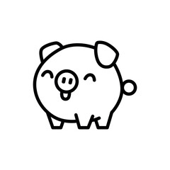 cute pig vector illustration graphic