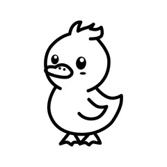 cute duck vector illustration graphic