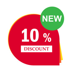 Sale discount label icon, price offer symbol design, web sticker vector illustration