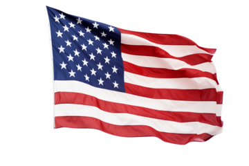 united stat flag on transparent background. united flag isolated on transparent background png cutouts. Image for graphic designer. Image for flyers. Image for communication. Patriotic united.