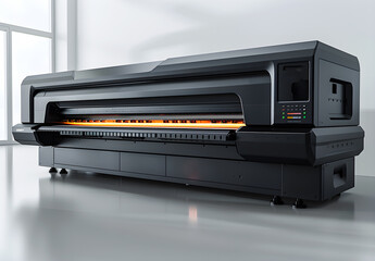 Obraz premium View of an Electronic black Digital Plotter