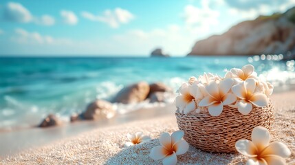 Holiday background, perfect for summer-themed content.