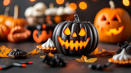 A Halloween-themed cooking class with recipes for spooky treats and dishes.