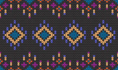 Beautifully patterned wool yarn designed according to the weaving pattern, resulting in a unique and beautiful pattern.