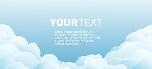 cloud banner with text