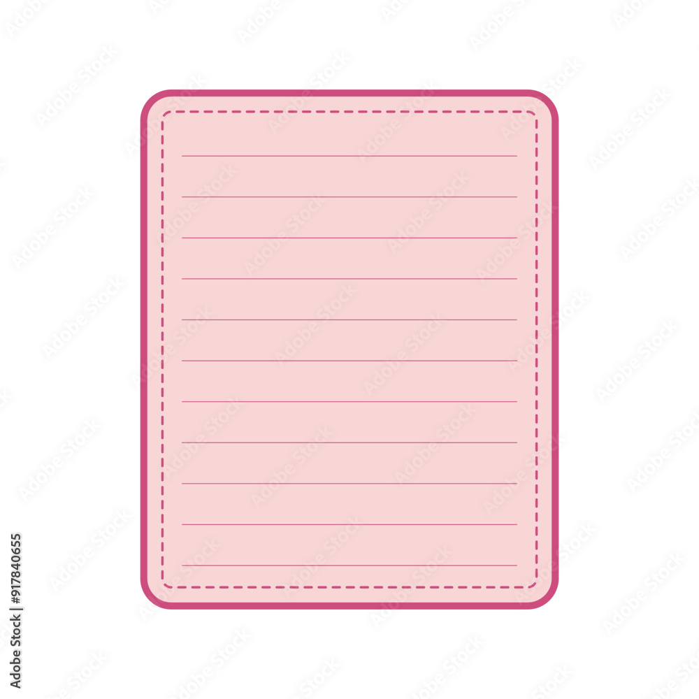 Poster memo pad paper. different notebook sheets. notepaper with lines and grid. piece of paper of notepad 
