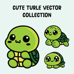 cute turtle vector illustration graphic