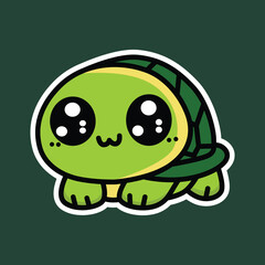 cute turtle vector illustration graphic