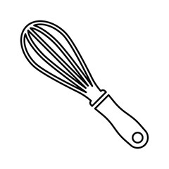 Obraz premium Whisk icon. Outline vector.