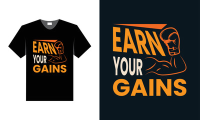 Best Typography T shirt Design for Gym and Fitness Inspiration and motivation