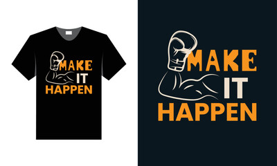 Best Typography T shirt Design for Gym and Fitness Inspiration and motivation