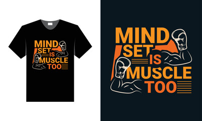 Best Typography T shirt Design for Gym and Fitness Inspiration and motivation