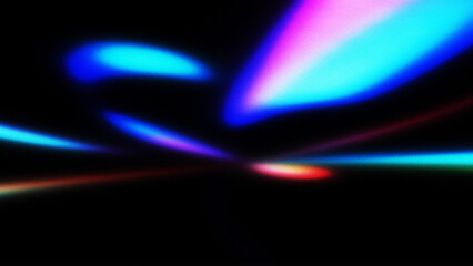Neon Gradient with Noise Texture on Black Background