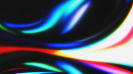 Colorful Gradient with Noise Texture on Black Background