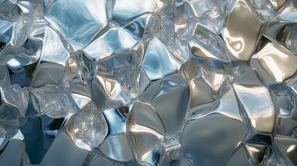 シルバー光沢をモチーフにしたアブストラクトイメージ