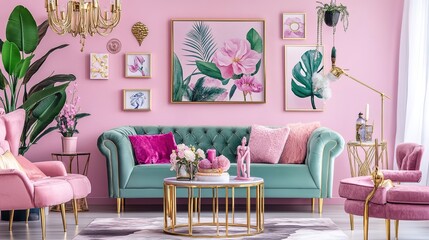 Minimalistic Framed Illustrations for Interior Wall Art: Elegant and Simple Design