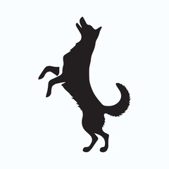 DOG BLACK SILHOUETTE