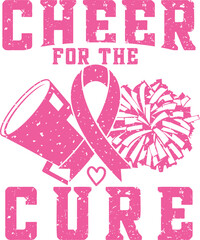 Cheer for the Cure, Breast Cancer Awareness Vector