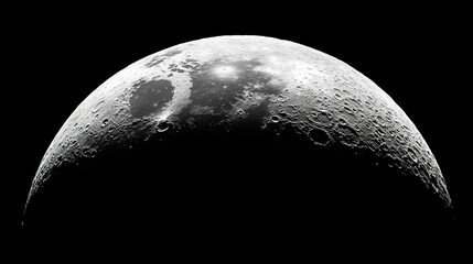 Moon Background: Lunar Surface and Celestial Scene