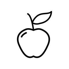 apple with a leaf