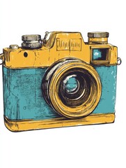 Vintage Camera Sketch