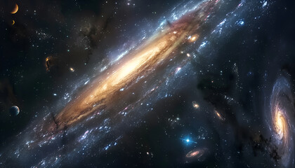 universe with galaxies