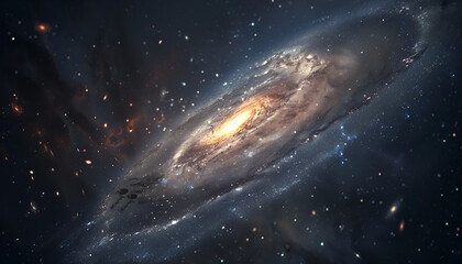 universe with galaxies