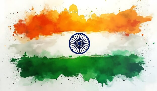 Indian flage,happy independence day,15 august 1947,