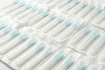 Lot of medical needles, hypodermic needles in package