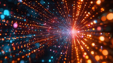 Fototapeta premium Abstract Light Tunnel