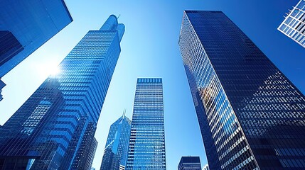 Modern Skyscrapers Reaching for the Sky