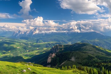 Obraz premium Seiser Alm in Südtirol - Italien. Beautiful simple AI generated image in 4K, unique.