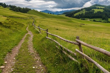Seiser Alm in S&uuml;dtirol - Italien. Beautiful simple AI generated image in 4K, unique.