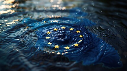 The European Union's Impact on the World: Ripples of Influence Across a Global Map Reflecting Cultural and Economic Ties