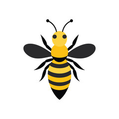 A colorful cute bee vector illustration