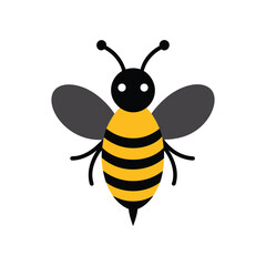 A colorful cute bee vector illustration
