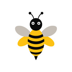 A colorful cute bee vector illustration