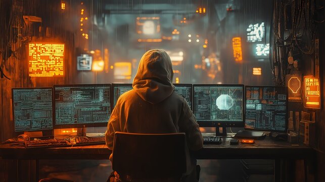 Professional ethical hacker: testing computer systems for vulnerabilities and security flaws, ethically hacking to strengthen cybersecurity. Risk Mitigation. Ultra realistic. Photorealistic