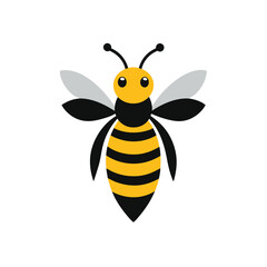 A colorful cute bee vector illustration