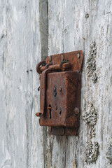 old rusty lock