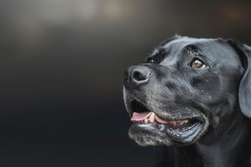 Fototapeta premium Funny Shiba Inu cub smiling. Puppy portrait of a cute dog yawning in slow-motion 4K.. Beautiful simple AI generated image in 4K, unique.
