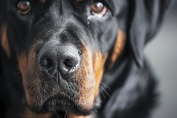 Obraz premium Funny Shiba Inu cub smiling. Puppy portrait of a cute dog yawning in slow-motion 4K.. Beautiful simple AI generated image in 4K, unique.