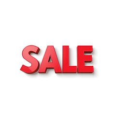 red sale text