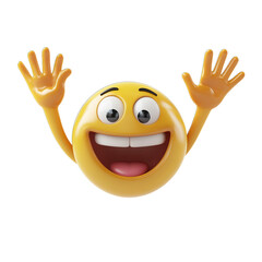 3d smiley face