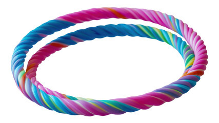 Colorful hula hoops, cut out - stock png.