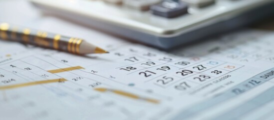 Turns over a calendar sheet.