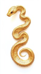Fototapeta premium Golden snake, chinese new year