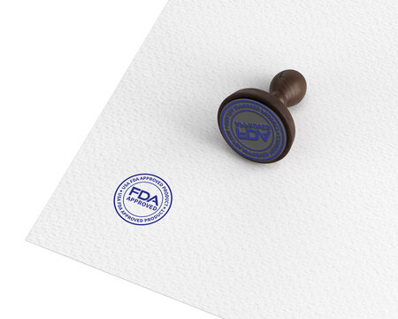 USA FDA APPROVED FACILITY STAMP IN WHITE TEXTURE 